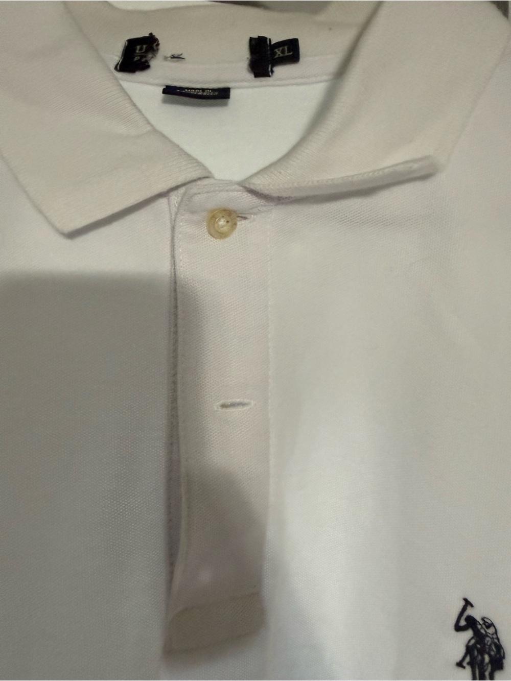 Polo by Ralph Lauren White Polo with Navy Pony Logo - Picture 3 of 9